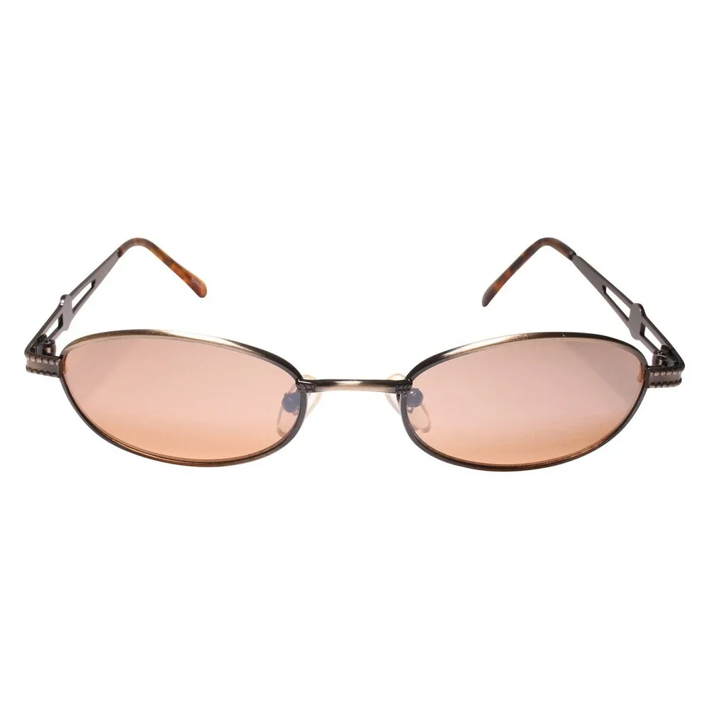 90s Y2K Classic Look with Genuine Vintage Rectangle Brown Stylish Sunglasses